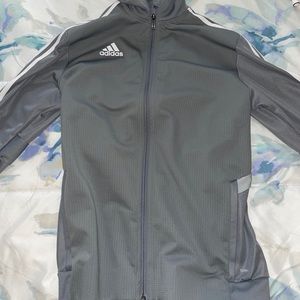 adidas climalite gray track jacket